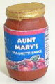 Dollhouse Miniature Aunt Mary's Spaghetti Sauce